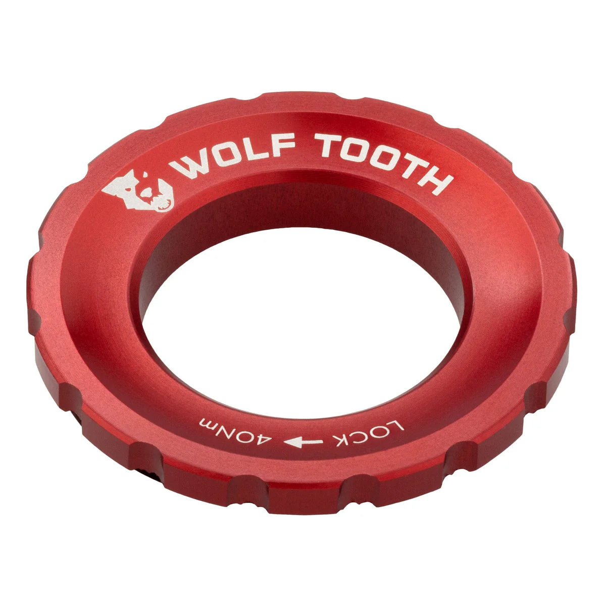 WOLF TOOTH Red External Centerlock Nut