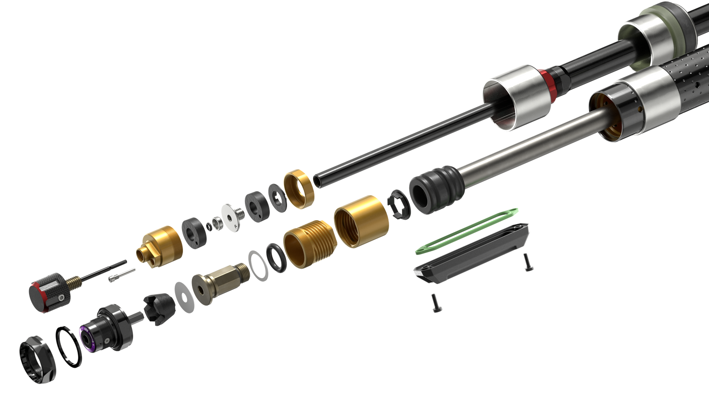 Forgaffel ZEB Ultimate CHARGER 3.2 RC2 - 29" Boost™ 15x110 Black Alum Str Tpr C5/R55 44offset LinearXL (inkl. Bolt on Fenders, Star nut, Maxle Stealth) B1