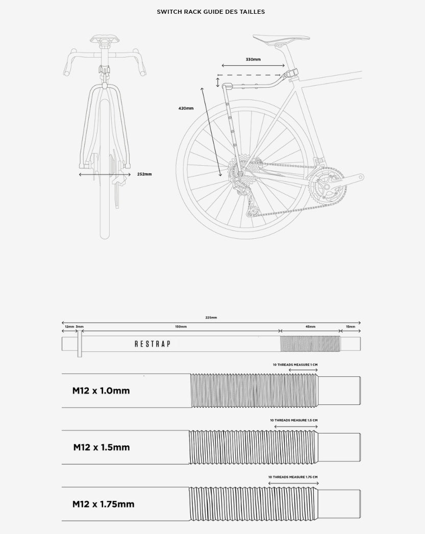 Bagagebærer RESTRAP SWITCH RACK