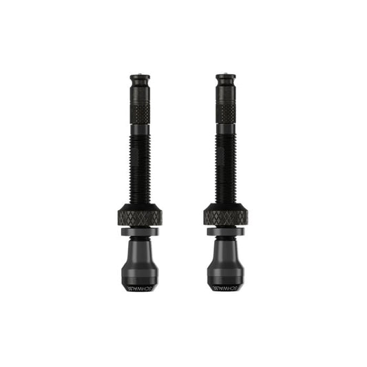 SCHWALBE CLICK VALVE Slangeløs ventil 60 mm sort