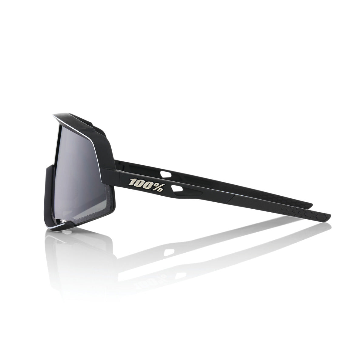 Briller 100% GLENDALE Soft Tact Sort røgfarvet glas