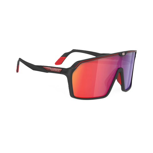 Glasses RUDY PROJECT SPINSHIELD Black Lenses RP Optics Multilaser Red