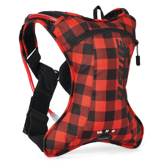 USWE OUTLANDER XC 2 L vandblære i flannel, rød/sort