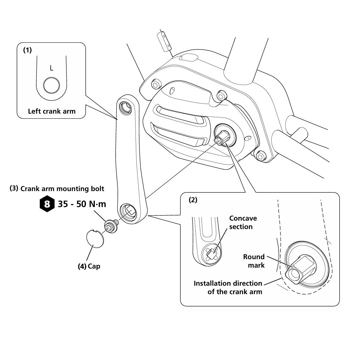 SHIMANO FC-E5010-krumtap