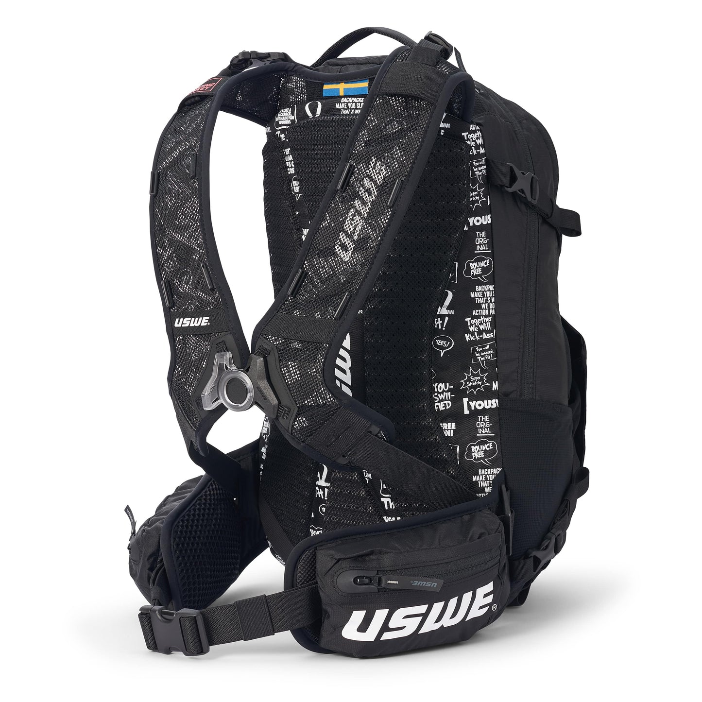 USWE SHRED 16 L rygsæk, sort