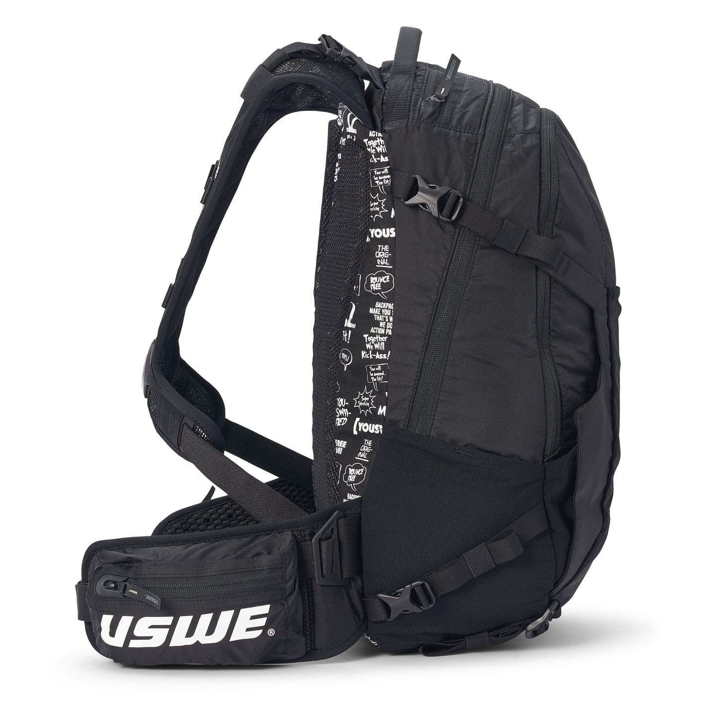 USWE SHRED 16 L rygsæk, sort