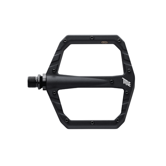 Title CONNECT sorte flade pedaler, set ovenfra