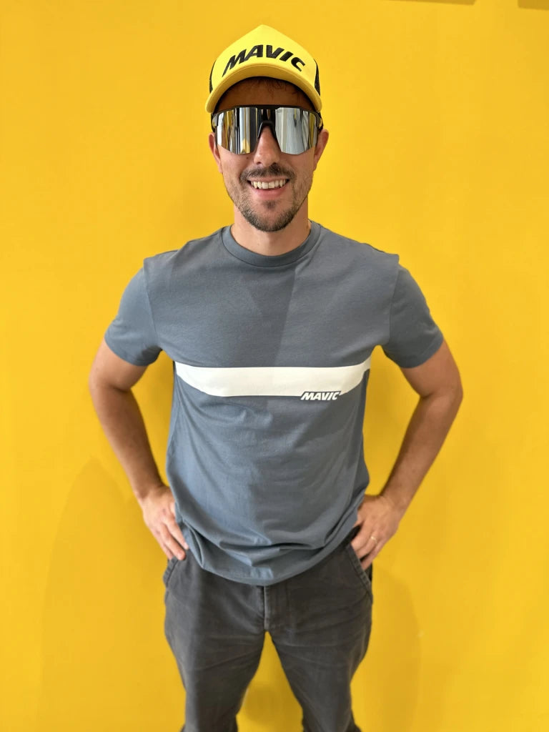 MAVIC CORPORATE STRIPE T-shirt blå