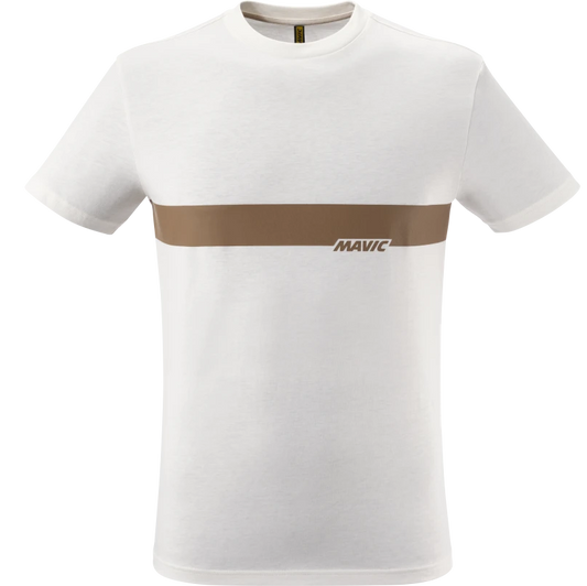 MAVIC CORPORATE STRIPE T-shirt Hvid