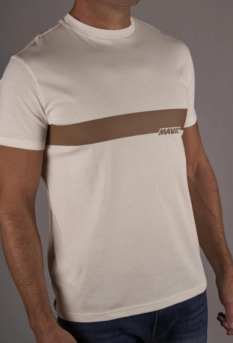 MAVIC CORPORATE STRIPE T-shirt Hvid