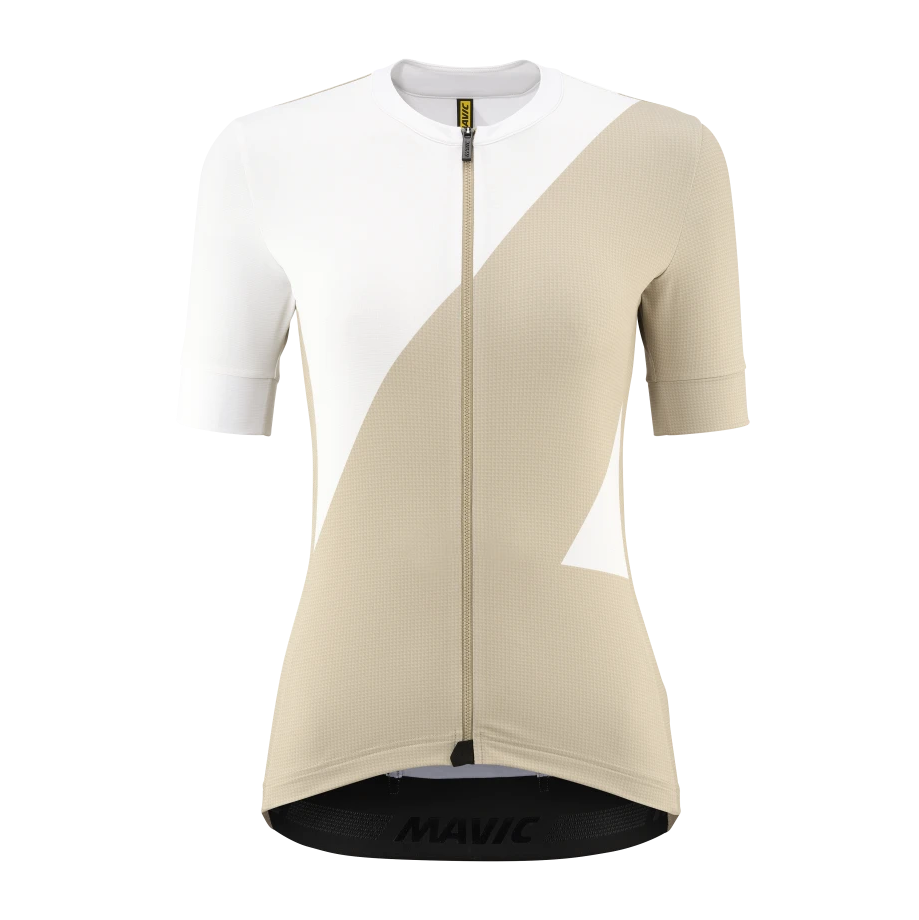 MAVIC AKSIUM GRAPHIC Short Sleeve Jersey Women Beige