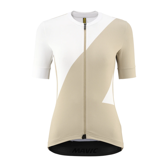 MAVIC AKSIUM GRAPHIC Kortærmet Jersey til kvinder Beige