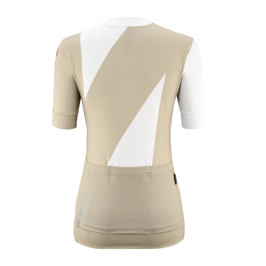 MAVIC AKSIUM GRAPHIC Short Sleeve Jersey Women Beige