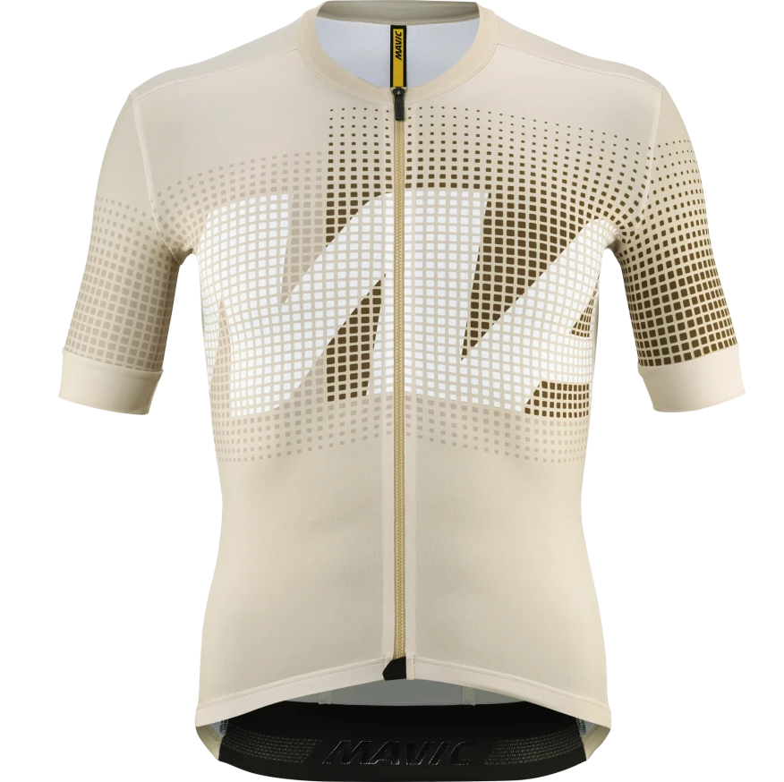 MAVIC AKSIUM GRAPHIC Kortærmet Jersey Beige