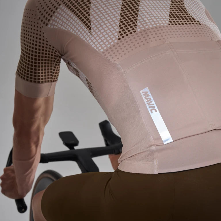 MAVIC AKSIUM GRAPHIC Kortærmet Jersey Beige