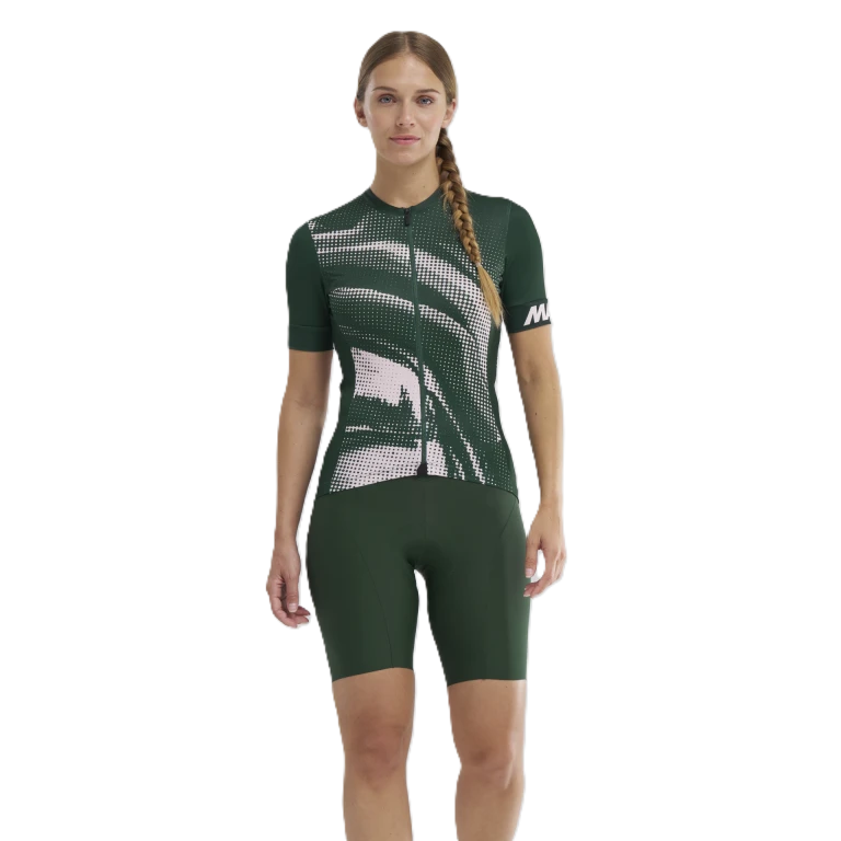 MAVIC AKSIUM GRAPHIC Short Sleeve Ladies Jersey Khaki/ Pink