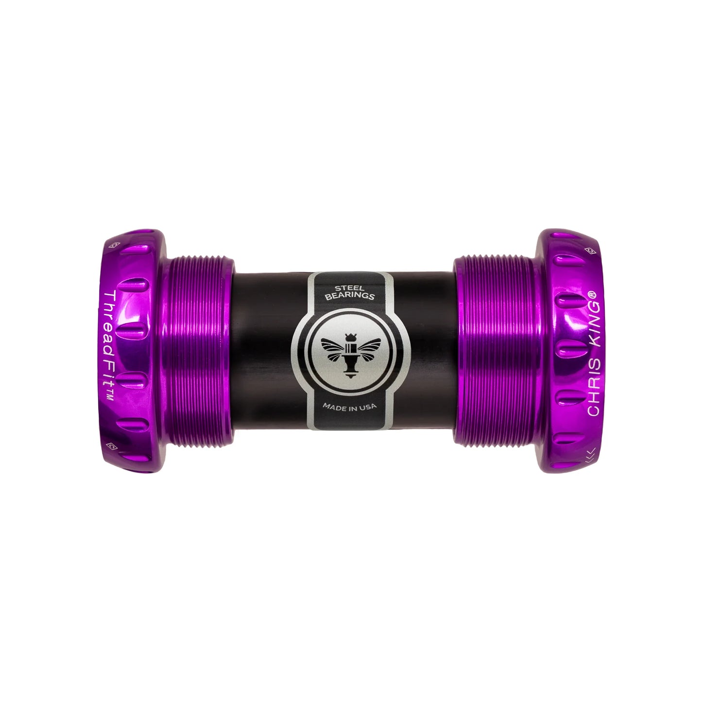 CHRIS KING ThreadFit 24 68/73mm Purple kranksæt