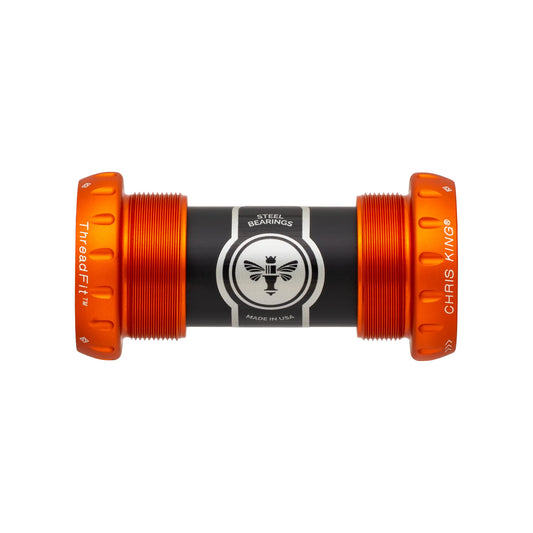 CHRIS KING ThreadFit 24 68/73 mm sort/guld kranksæt