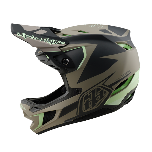 Troy Lee Design D4 COMPOSITE MIPS MTB-hjelm Brun/sort/gul