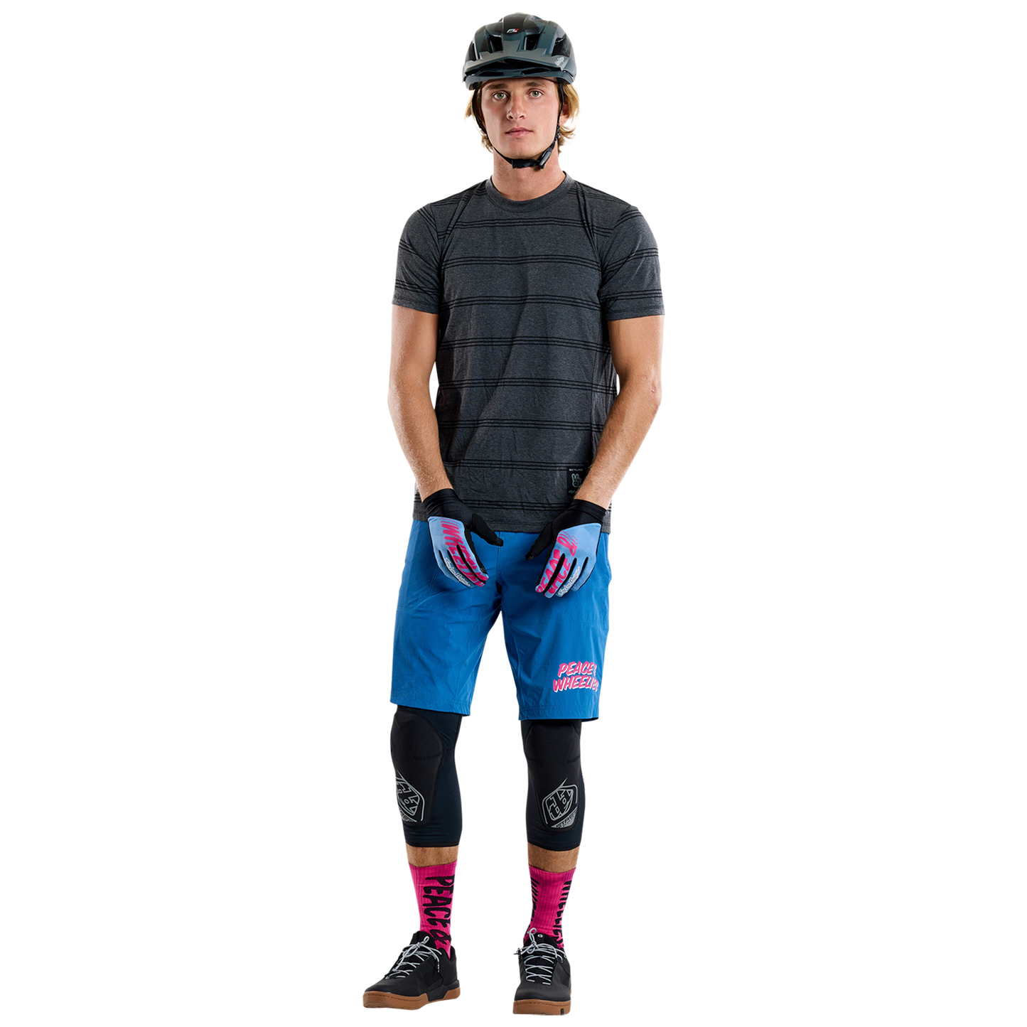 Troy Lee Design SKYLINE RIDE TEE WASH OUT Kortærmet Jersey Grå 2025