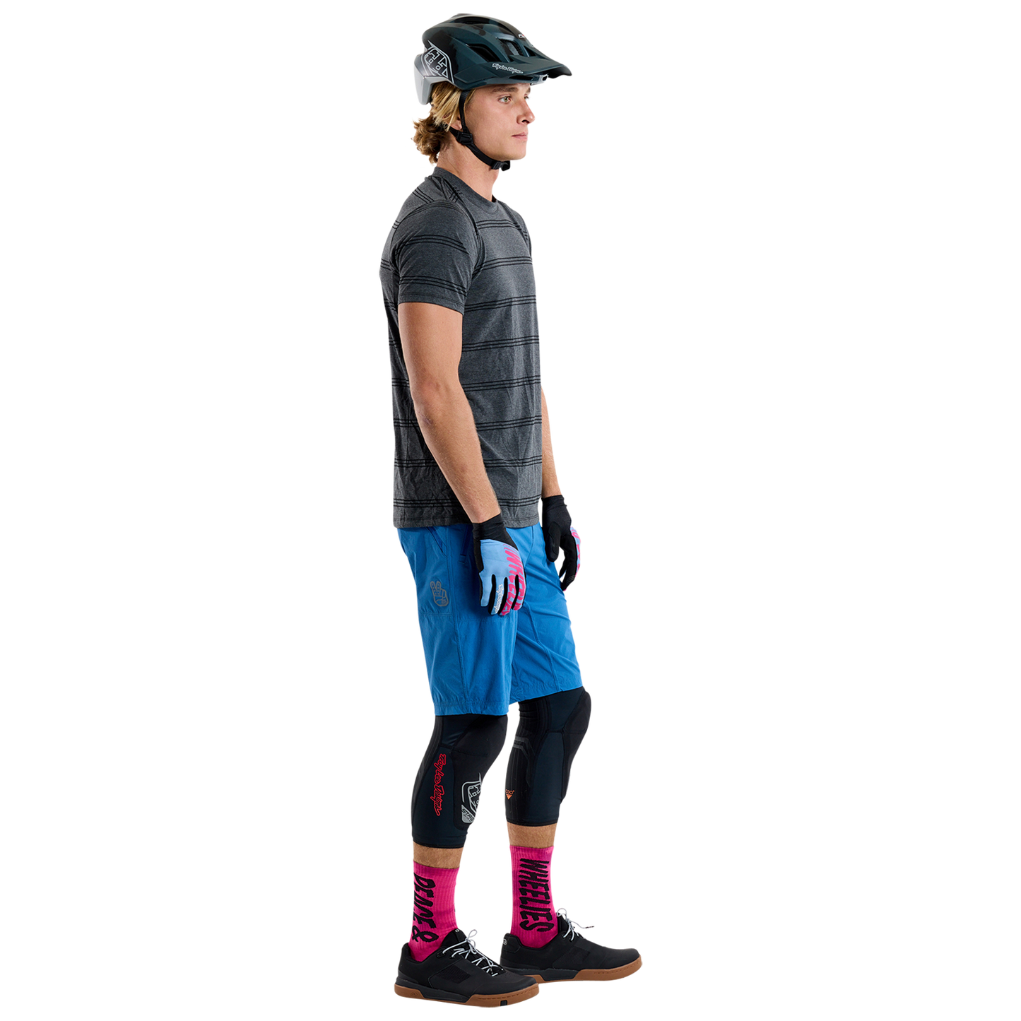 Troy Lee Design SKYLINE RIDE TEE WASH OUT Kortærmet Jersey Grå 2025