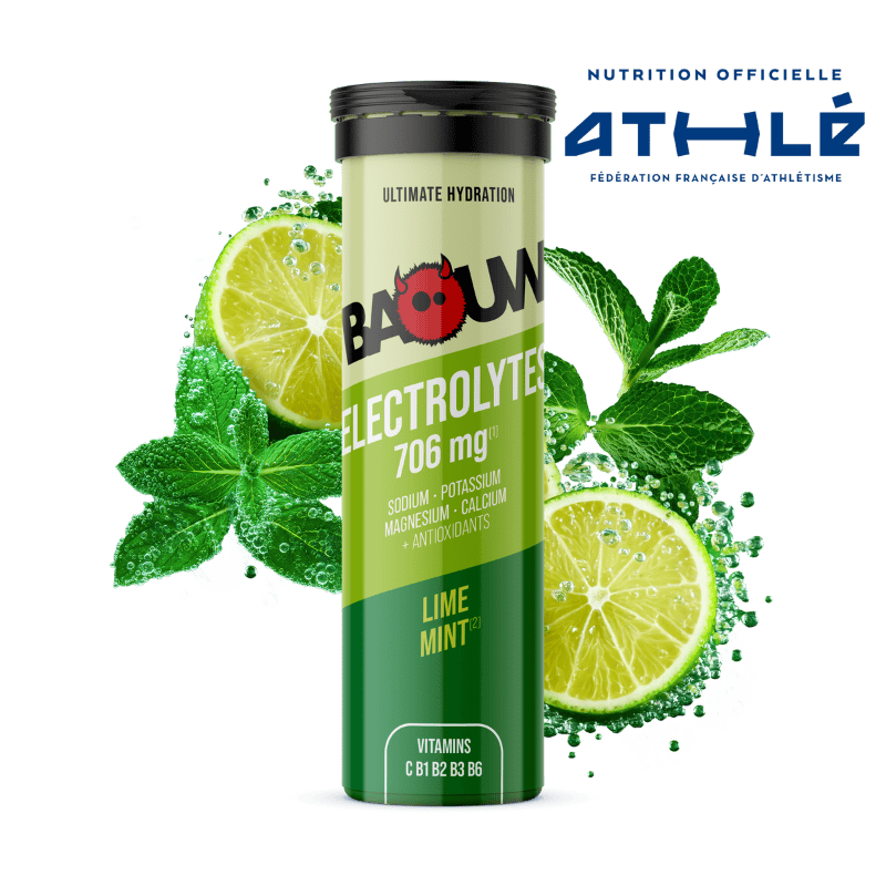 BAOUW Energy Drink (Tube med 10 tabletter) Limefrugt/Mynte