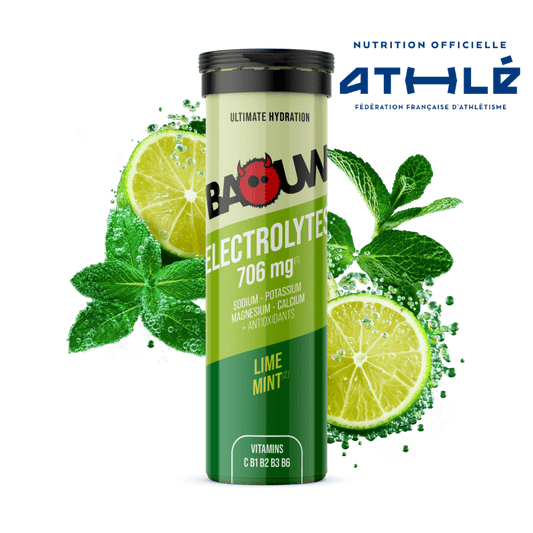BAOUW Energy Drink (Tube med 10 tabletter) Limefrugt/Mynte