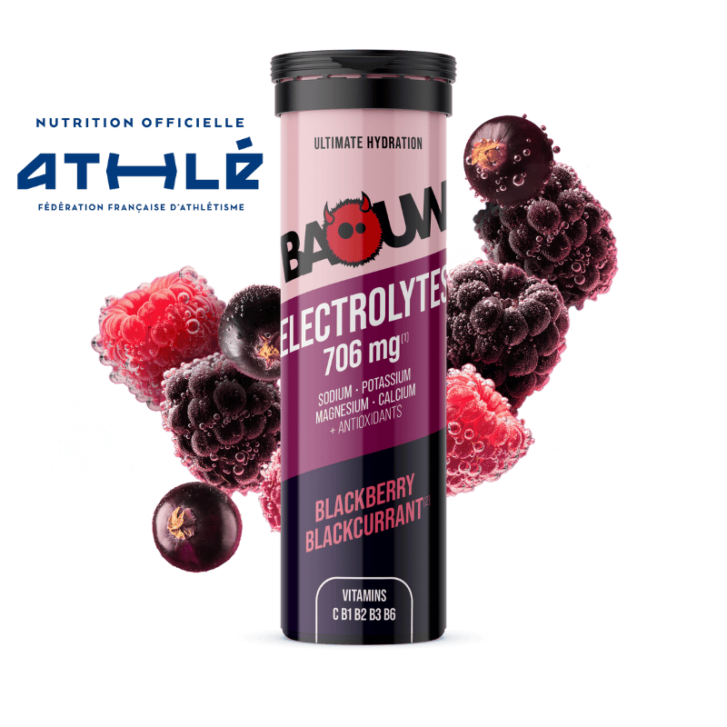 BAOUW Energy Drink (Tube med 10 tabletter) Brombær/Cassis