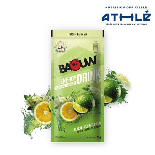 BAOUW ISOTONIC Energy Drink (45g) Lime/Elderflower