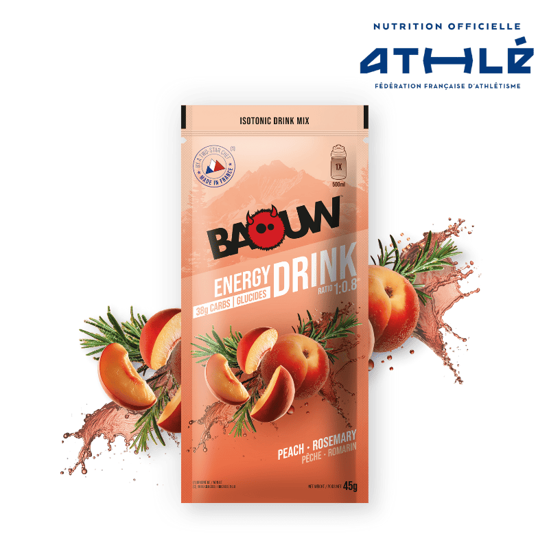 BAOUW ISOTONIC Energy Drink (45g) Peach/Rosemary