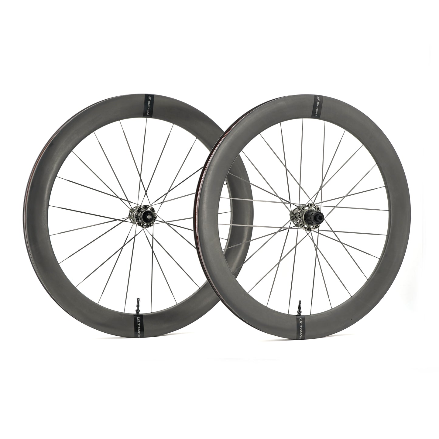 Pair of SCOM ULTRA 62+ Tubeless Ready Wheels (Center Lock)