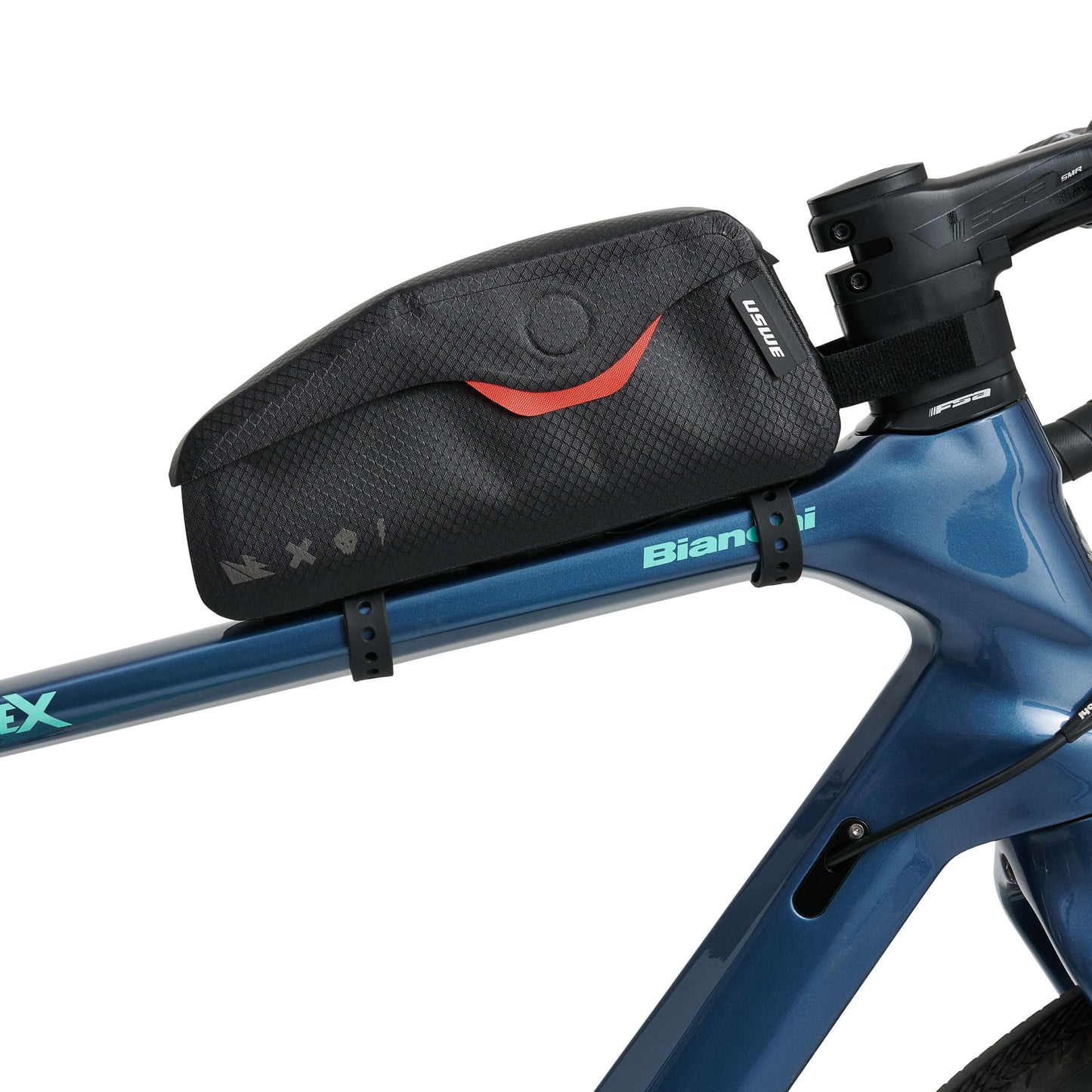 USWE TOP TUBE MAGNETIC 1,2 L ramme-taske, sort