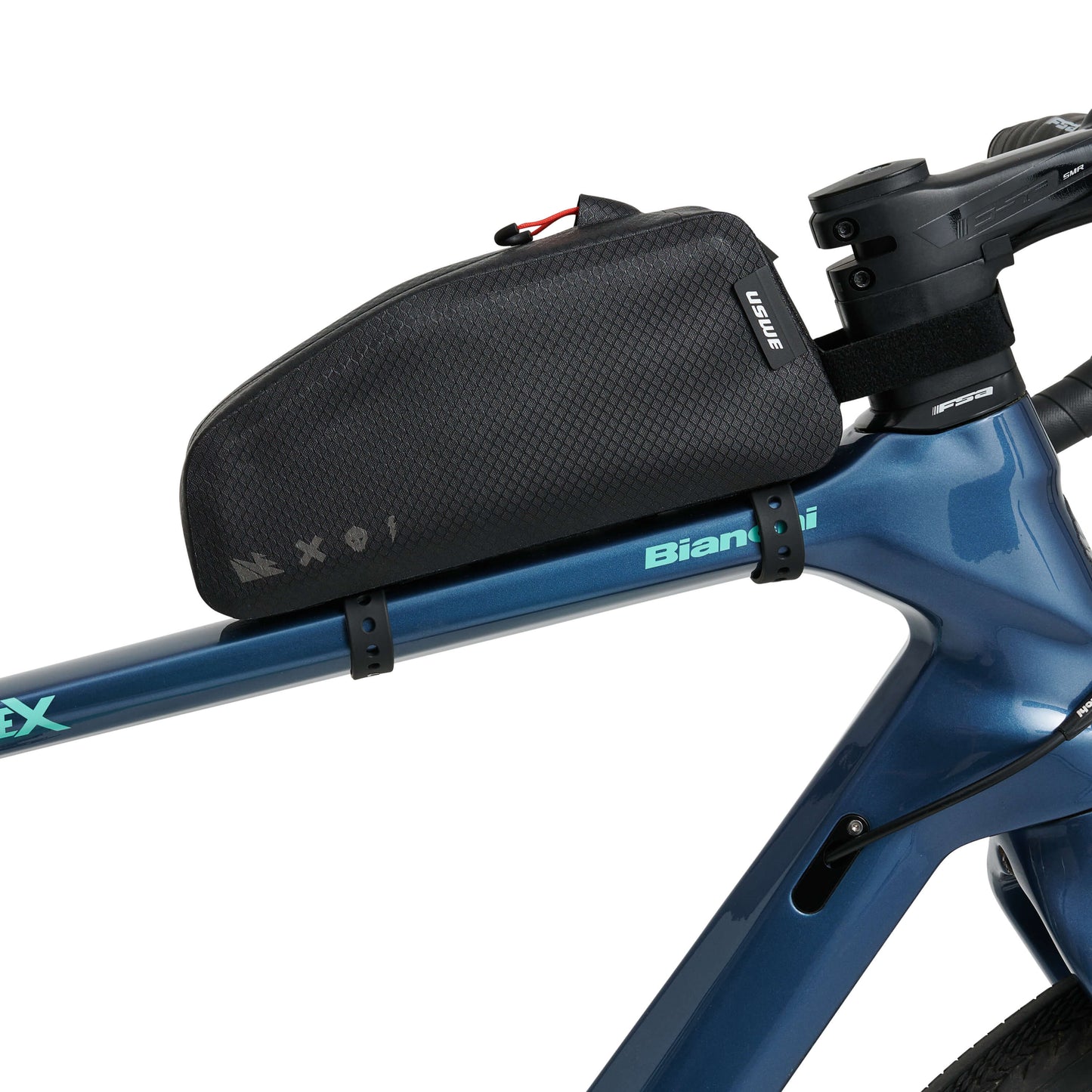 USWE TOP TUBE ZIPPERED 1,2 L sort ramme-taske
