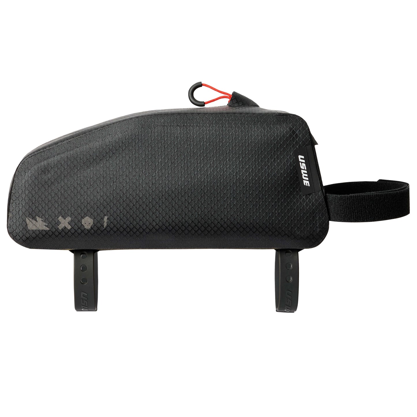 USWE TOP TUBE ZIPPERED 1,2 L sort ramme-taske