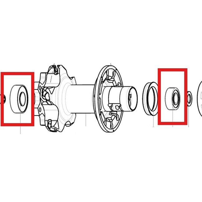 MAVIC BAGNAVLEJER 9X22X7 (B9) + 12X28X8 (6001) 2015