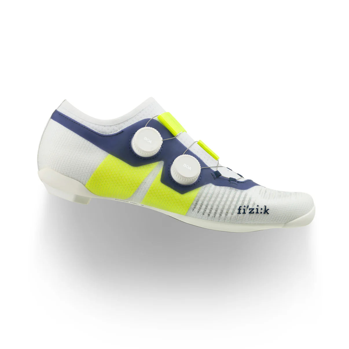 FIZIK VENTO VEGA CARBON Road Shoes, White/Yellow
