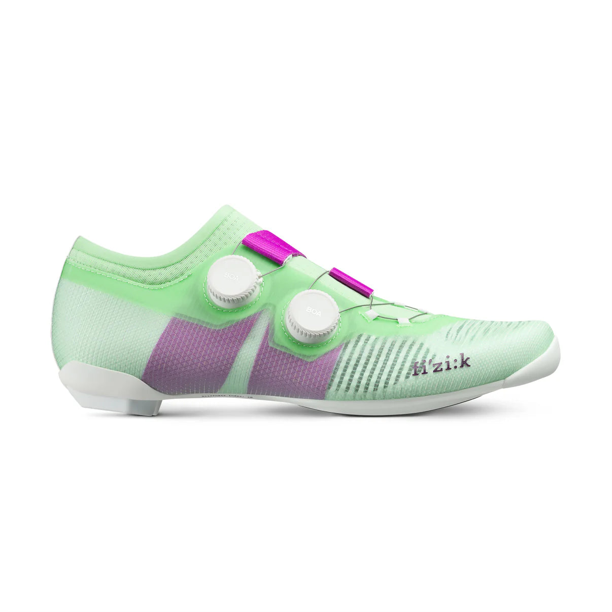FIZIK VENTO VEGA CARBON Road Shoes - Green/Purple