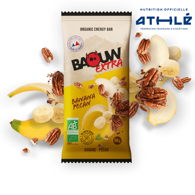 BAOUW ORGANIC EXTRA Banana-Pecan Energy Bar (50 g)
