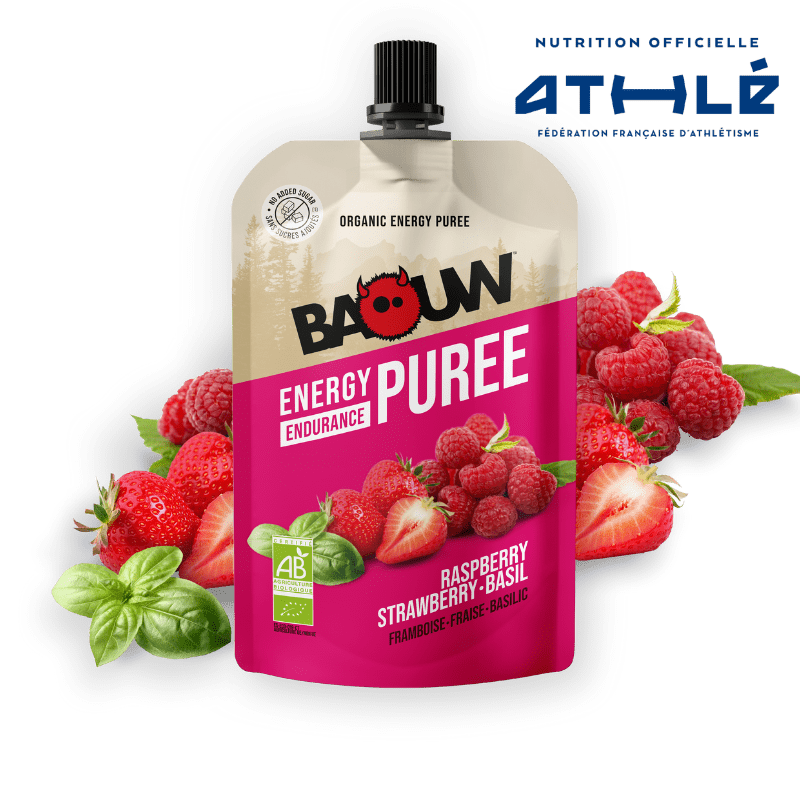 BAOUW Organic Recipe Raspberry/Strawberry/Basil Purée (90g)