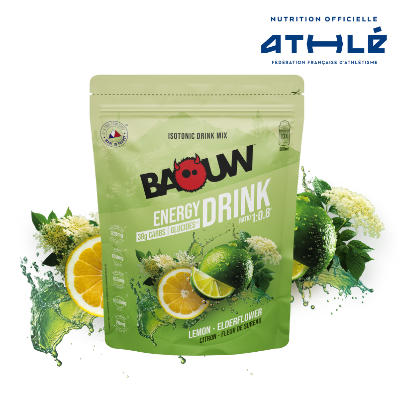 BAOUW ISOTONIC Energidrik (585 g) Citron Hyldeblomst