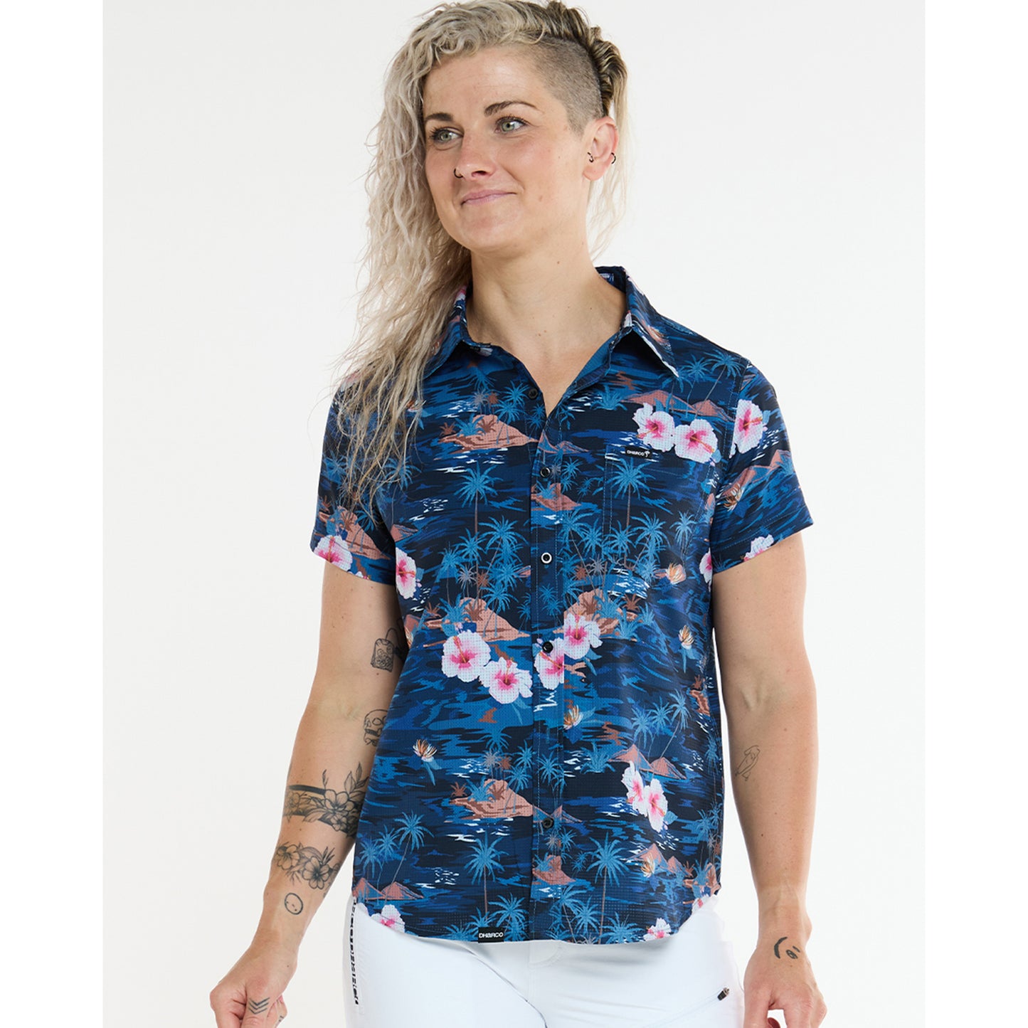 Technical shirt DHARCO TECH PARTY OASIS Woman Blue