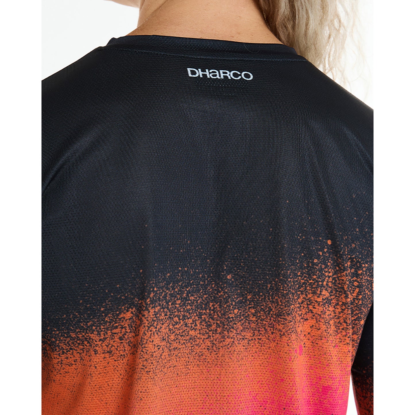 DHARCO RACE BLACK SNAKE langærmet trøje til kvinder Sort/Orange