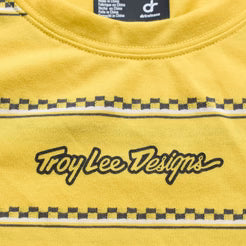 TROY LEE DESIGNS LILIUM RIDE CHECKED OUT kortærmet dametrøje gul