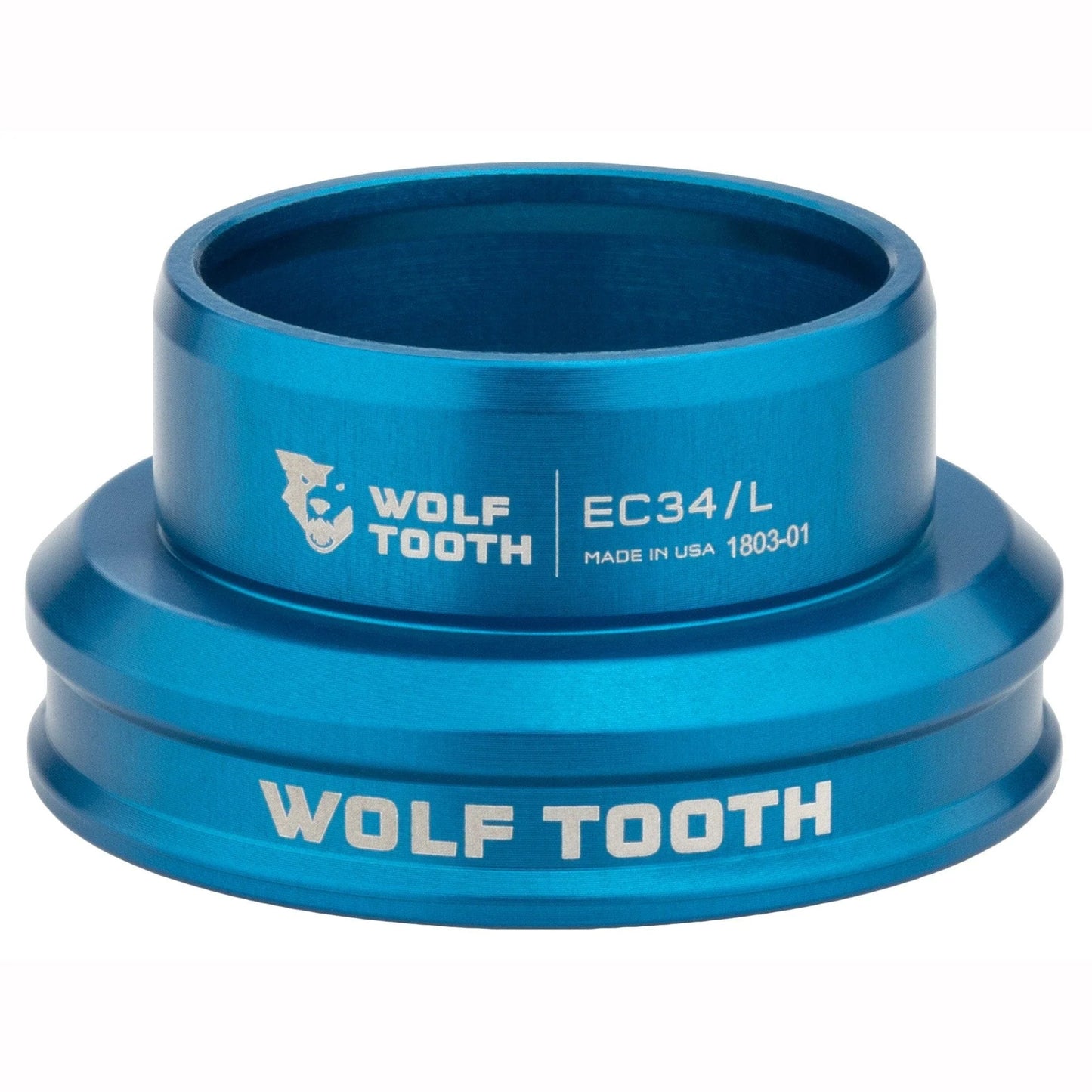 Lav skål til eksternt styrsæt WOLF TOOTH PREMIUM 1"1/8 EC34 Blå