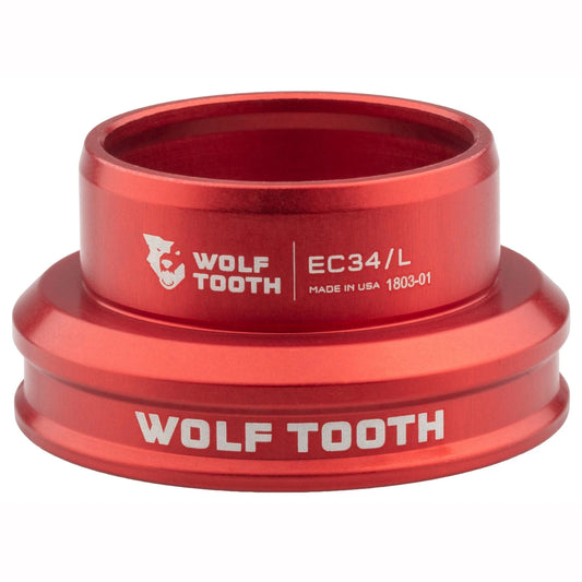 Lav skål til eksternt styrsæt WOLF TOOTH PREMIUM 1"1/8 EC34 Rød
