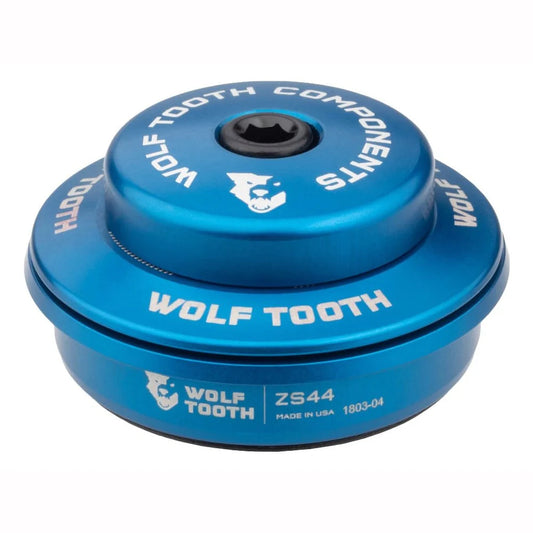 Høj skål til semi-integreret styrsæt WOLF TOOTH PREMIUM 1"1/8 ZS44 Stack 6 mm Blå