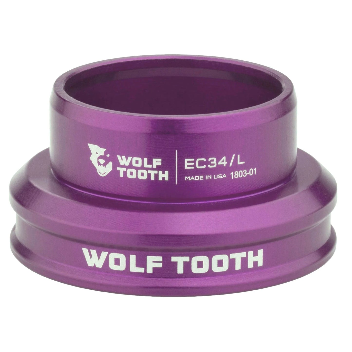 Low-Profile Cup for WOLF TOOTH PREMIUM 1"1/8 EC34 External Headset, Purple