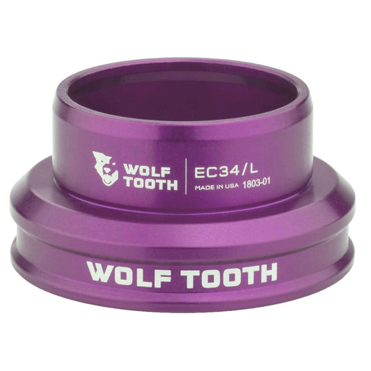 Lavt styrhoved til eksternt styrsæt WOLF TOOTH PREMIUM 1"1/8 EC34 Lilla