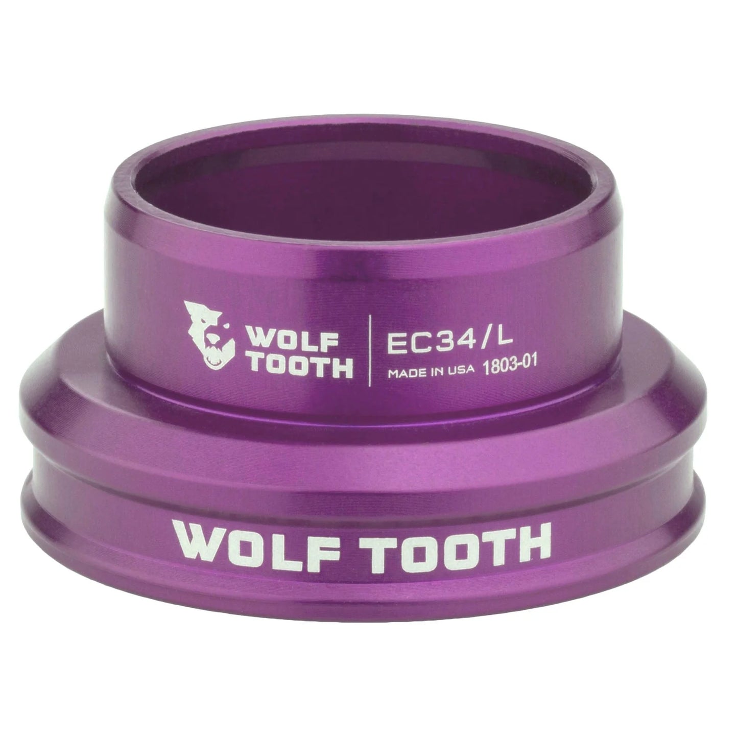 Lav skål til eksternt styrsæt fra WOLF TOOTH PERFORMANCE 1"1/8 EC34, lilla
