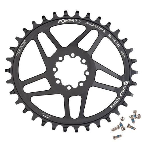 Plateau Mono Oval WOLF TOOTH 12V SRAM Direct Mount 8 screws Offset 3mm